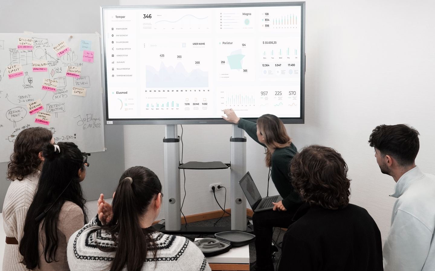 Operations leaders reviewing workflow and performance information during an AI opportunity assessment.